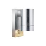 Nordlux Tin Veggbelysning Metall og Glass Grå | 76mm - IP54 - Egnet for GU10 - Bevegelses- og Lyssensor 