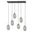 Emibig Pendel Lampe Astral Stål Svart | Egnet for 6x E14 - Max 10W