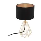 Eglo Bordlampe Carlton 2 Stål Kobber Svart | IP20 - Egnet for 1x E14 